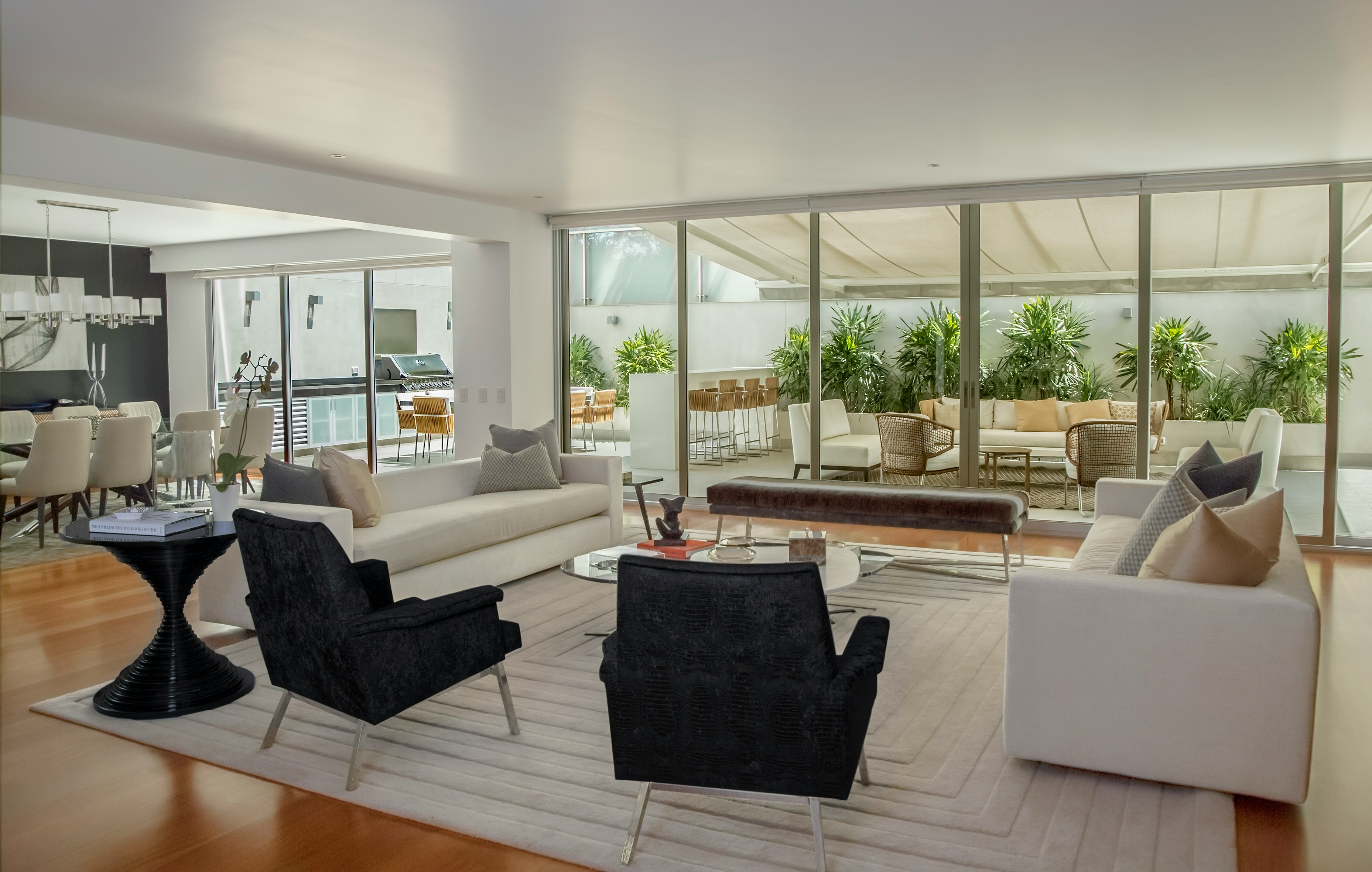 Living dining room and patio